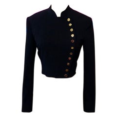 Used Moschino Band Military Crop Jacket