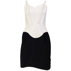 90s Thierry Mugler corset mini dress 3
