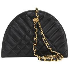 Chanel Black Quilted Lambskin Vintage Timless Shoulder Bag