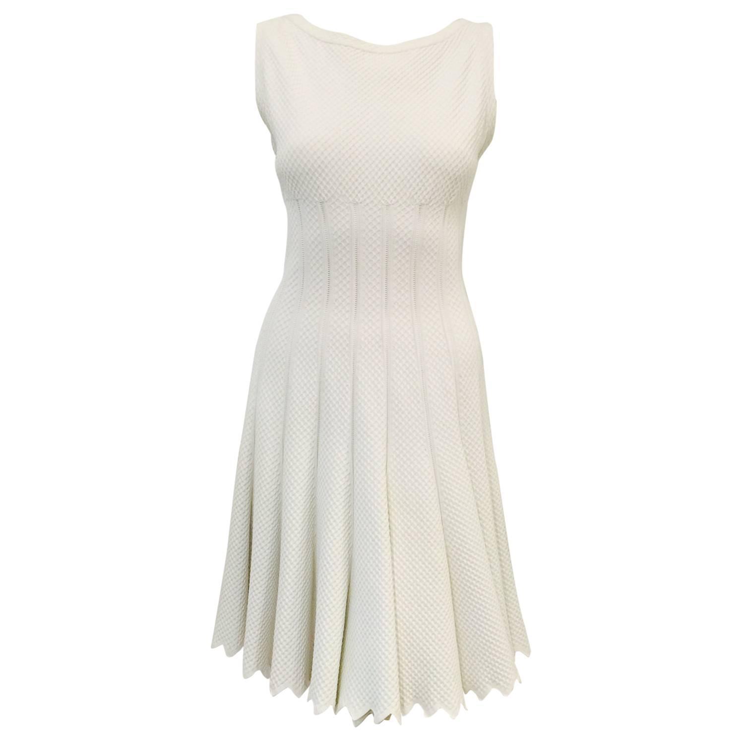 azzedine alaia white dress
