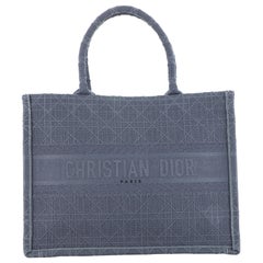 Christian Dior Buch Tote Cannage besticktes Segeltuch Klein