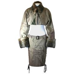 Jean Paul Gaultier Trompe L'oiel Trench "Suit" 1