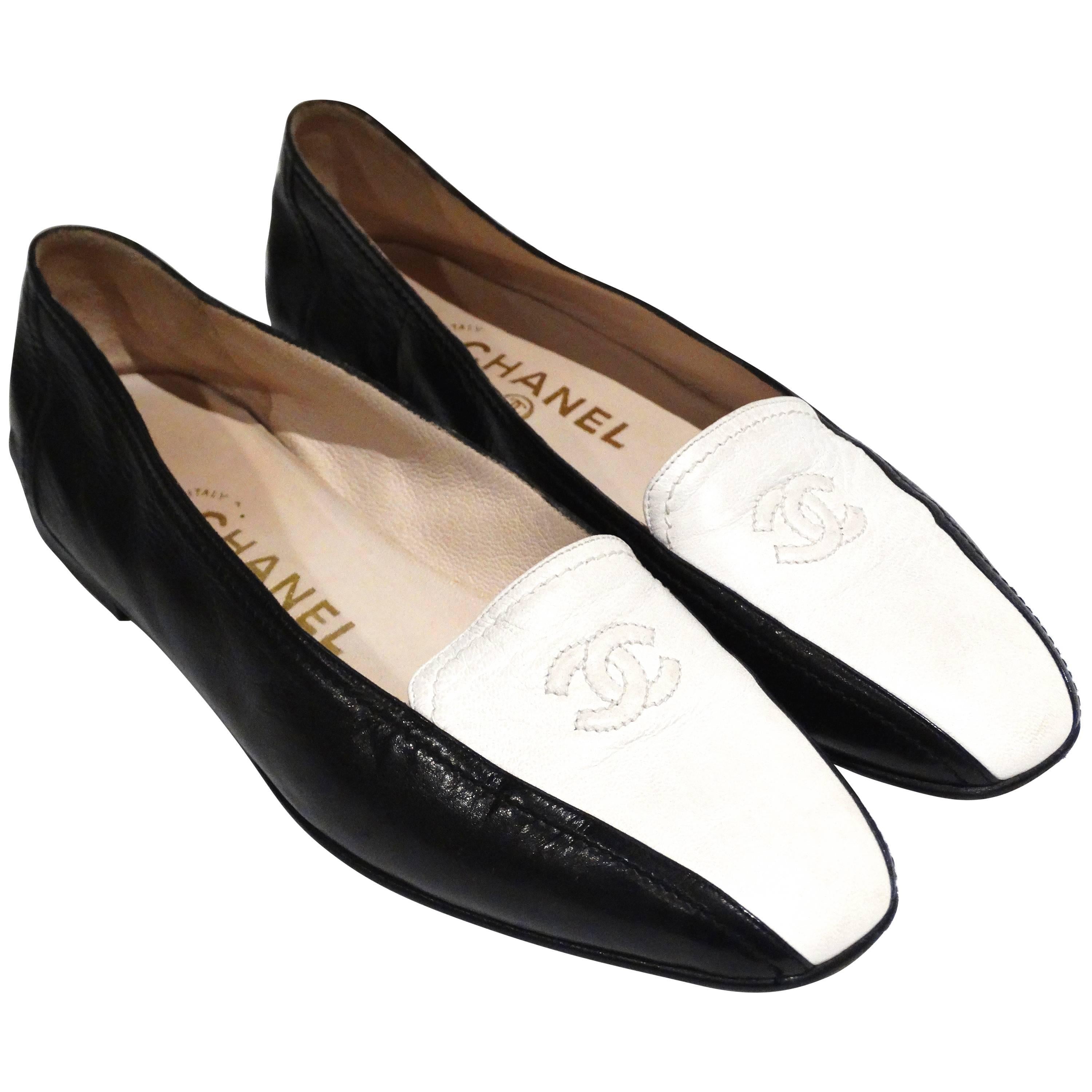 1984 Chanel Two-Tone Loafer For Sale at 1stDibs