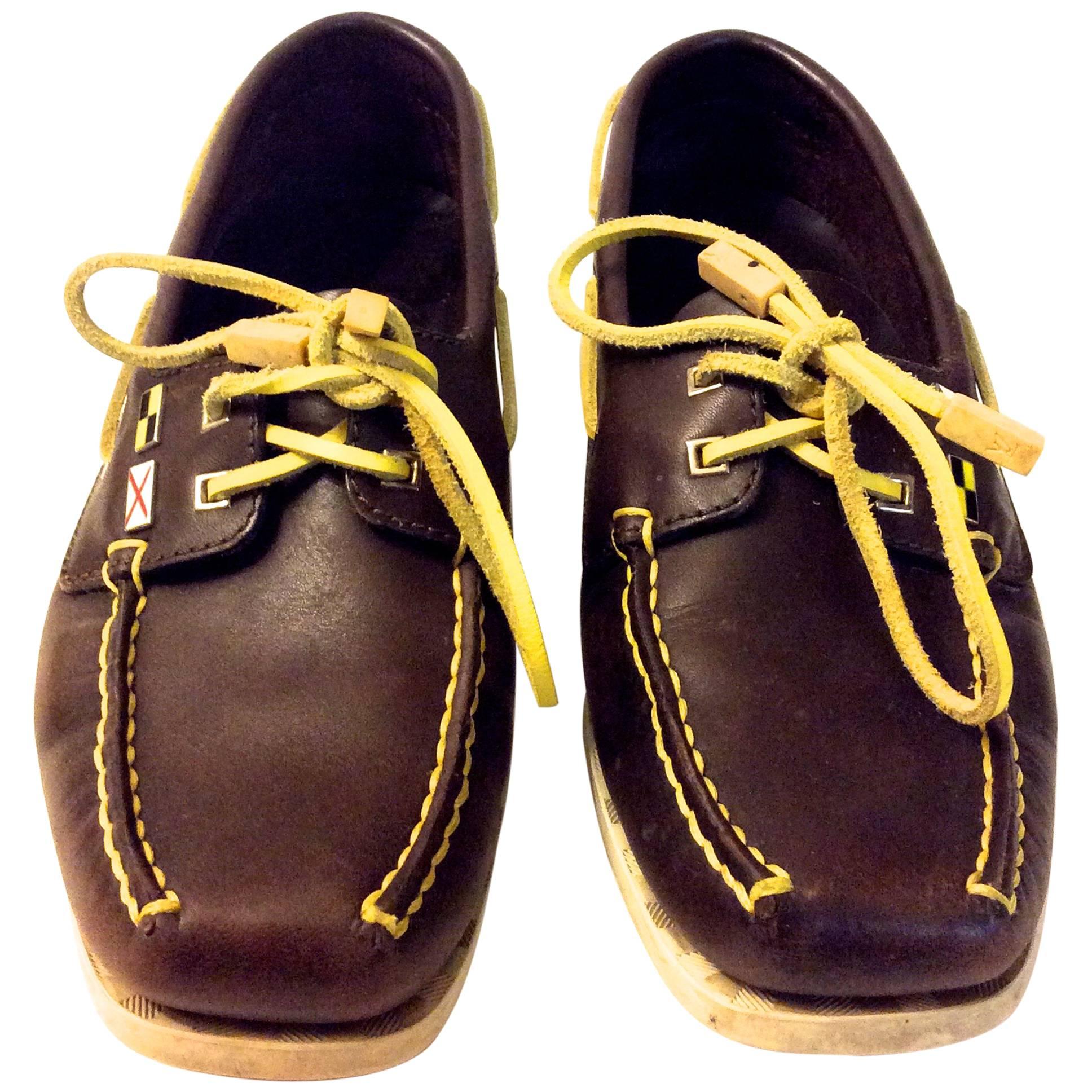 Rare Louis Vuitton Dock Sider Shoes - Size 37.5 For Sale