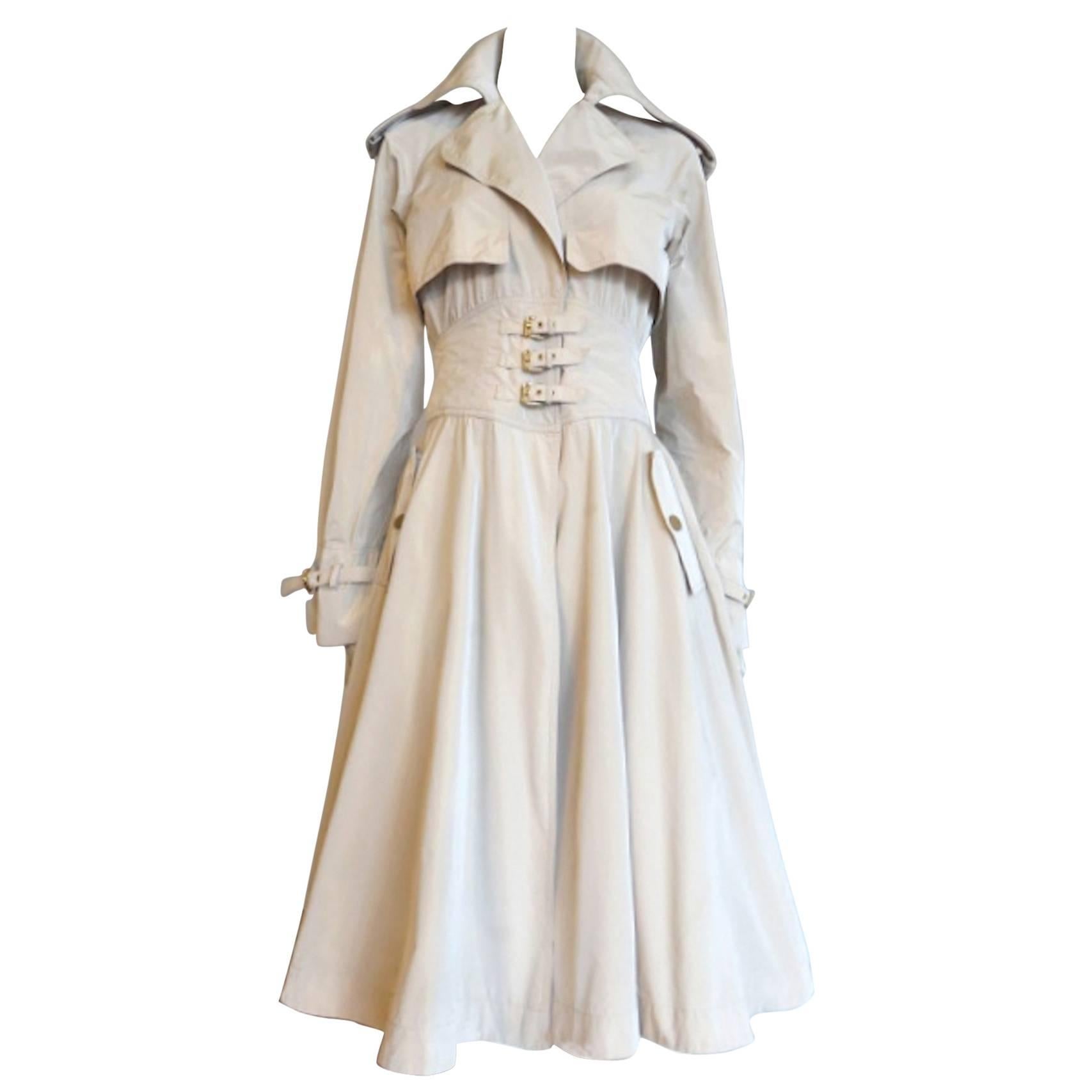 DOLCE & GABBANA Flared trench coat dress