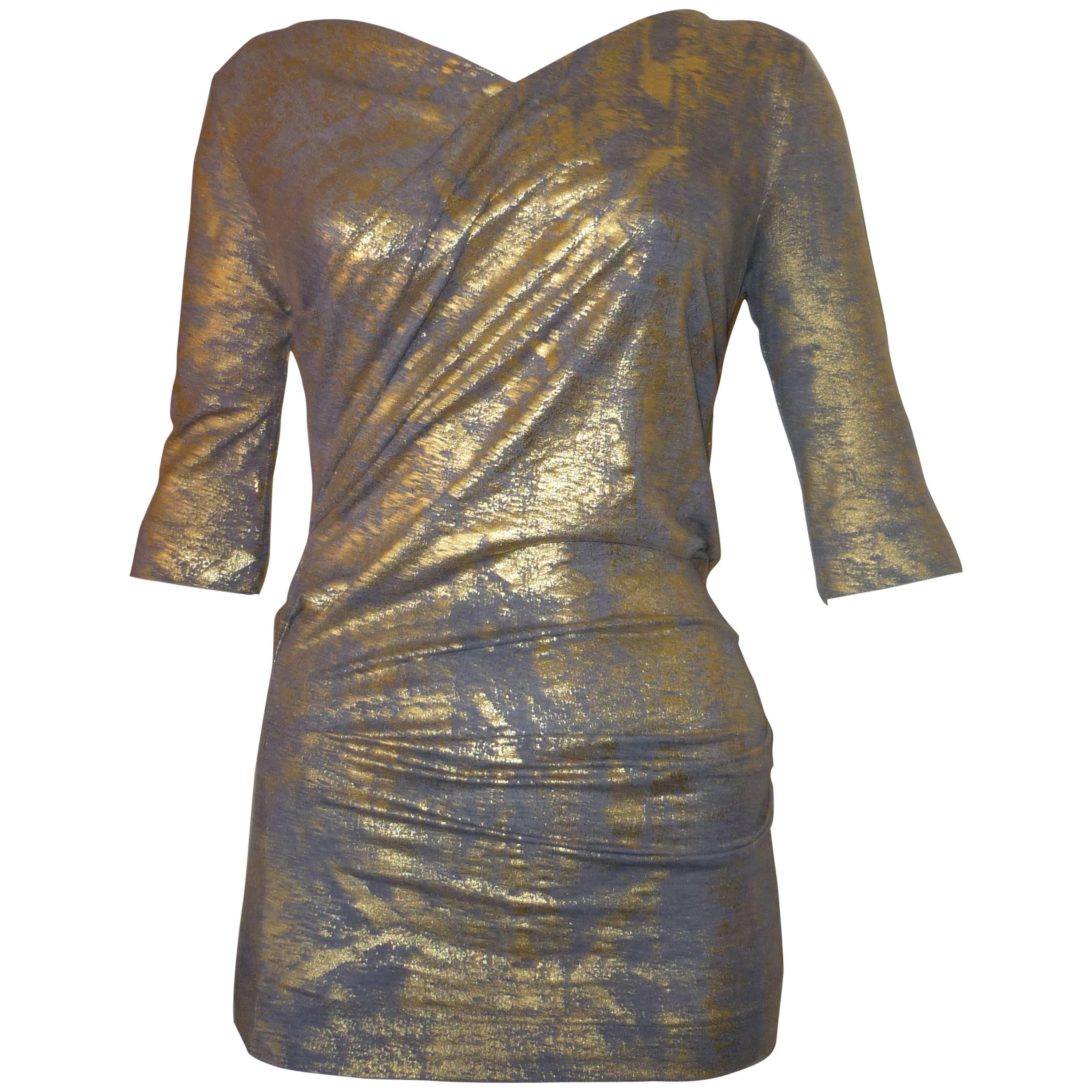 Vivienne Westwood Silver and Gold Laeticia Top (xs)