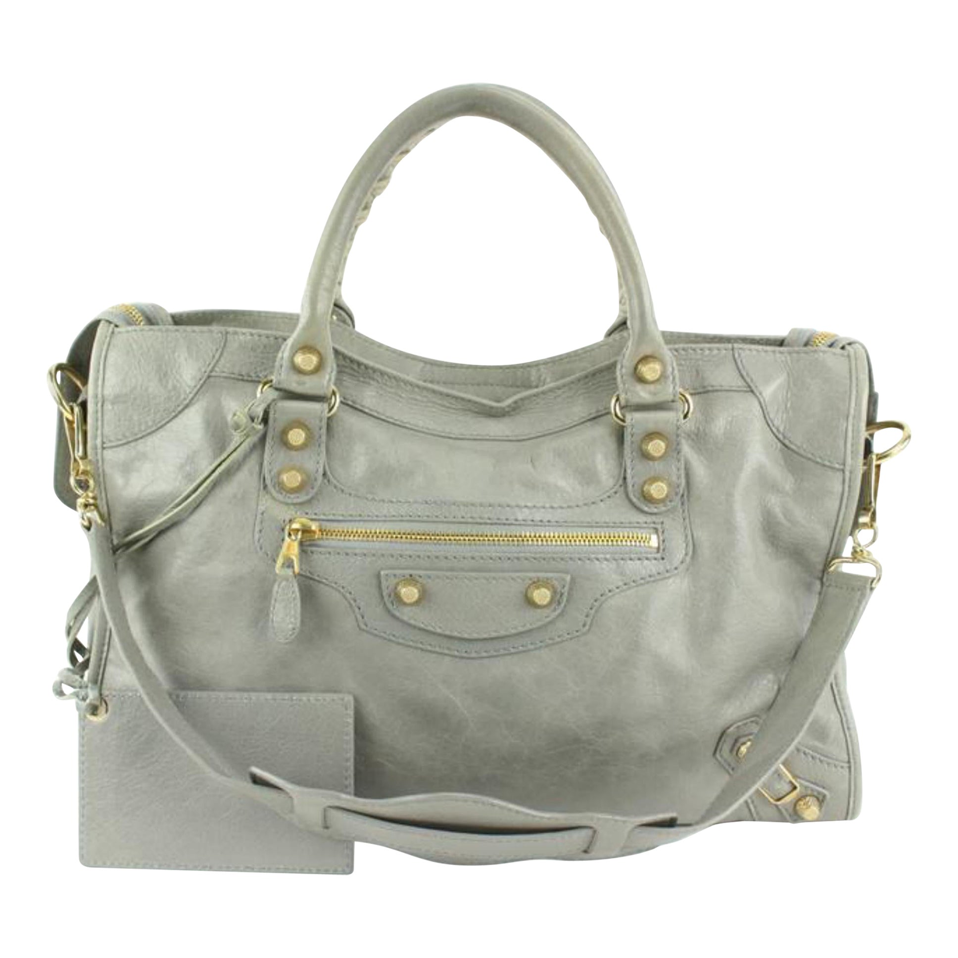 At dræbe Helligdom Kollektive Balenciaga Grey Gris Pyrite Agneau Gold Giant 12 Gold Hardware City Bag  1231ba22 at 1stDibs | balenciaga city gold hardware, balenciaga city bag gold  hardware, gold balenciaga bag