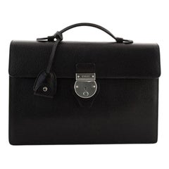Gucci Buckle Flap Briefcase Leather Medium