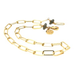 Jada Jo Passion Necklace in 14k Gold Filled Chain with Black Onyx