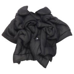 COMME DES GARCONS 2010 black padded bundle cropped jacket XS