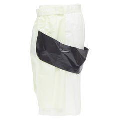 COMME DES GARCONS 2010 white deconstructed reversed constructed black draped ban