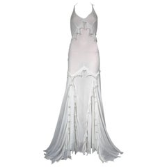 Vintage Roberto Cavalli Embellished Silk Gown