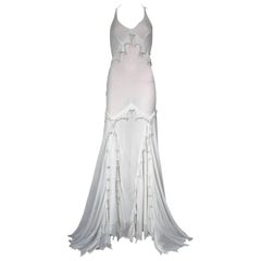 Vintage Roberto Cavalli Verschönertes Seidenkleid