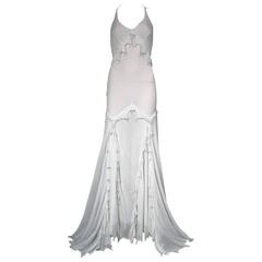 Vintage Roberto Cavalli Embellished Silk Gown 6