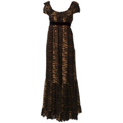 Anne Fogarty  Druck Maxikleid mit Druck