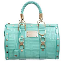 GIANNI VERSACE COUTURE Sac "Snap Out Of It" en cuir verni matelassé