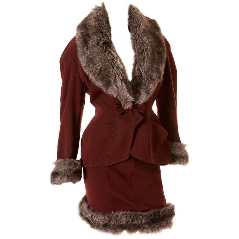 Thierry Mugler Fur - 5 For Sale on 1stDibs | mugler fur coat, fake 