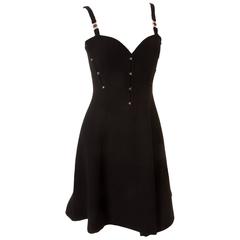 Gianni Versace Asymmetrical Hem Corset Dress