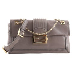 Fendi Baguette-Leder mit Kettenriemen Medium