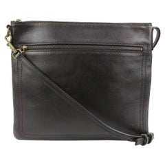 Louis Vuitton Grande Marrone Scuro Utah Pelle Sac Plat Borsa Messenger 16lv216s