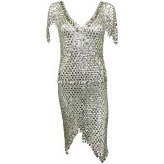 Paco Rabanne Style Chain Dress - 1960s