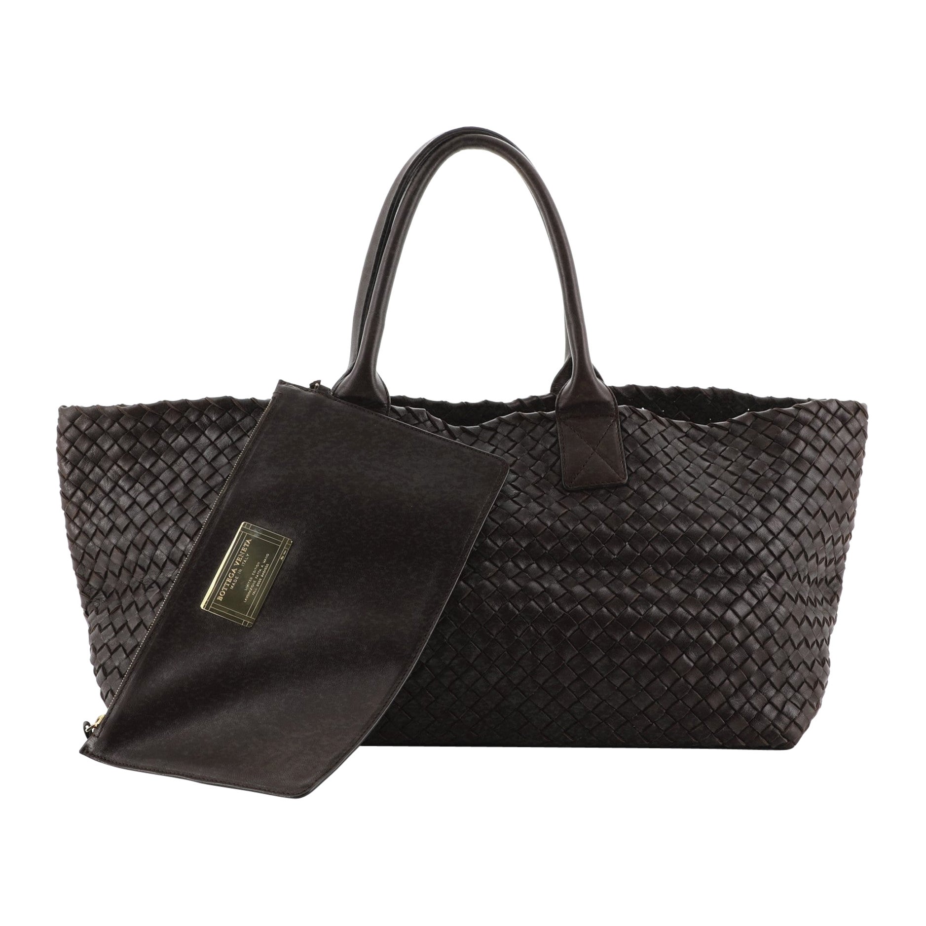 Bottega Veneta Cabat Tote Intrecciato Nappa Medium Brown