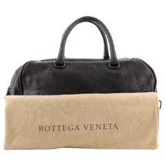 Bottega Veneta Bowler Bag Leather with Intrecciato Detail Medium Black, Metallic