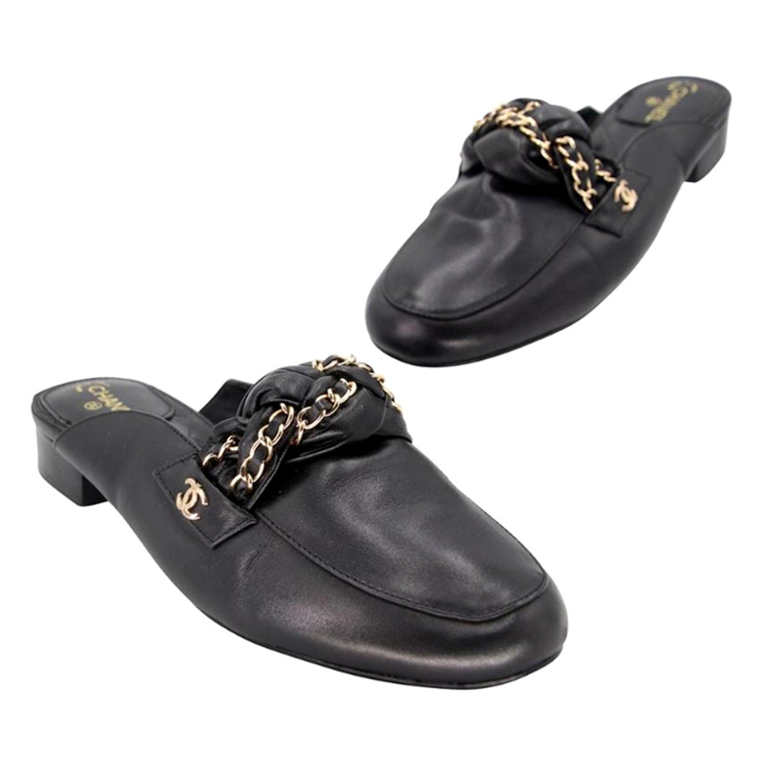 Chanel Mules Slides - 7 For Sale on 1stDibs  chanel mules sandals, chanel  cc mules, chanel slippers fluffy