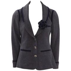 Chanel Sweatshirt Wool Blazer Jacket 3