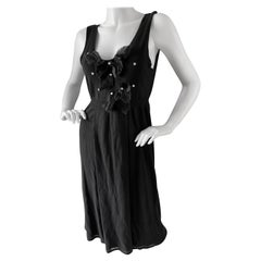 John Galliano Vintage Little Black Dress with Crystals