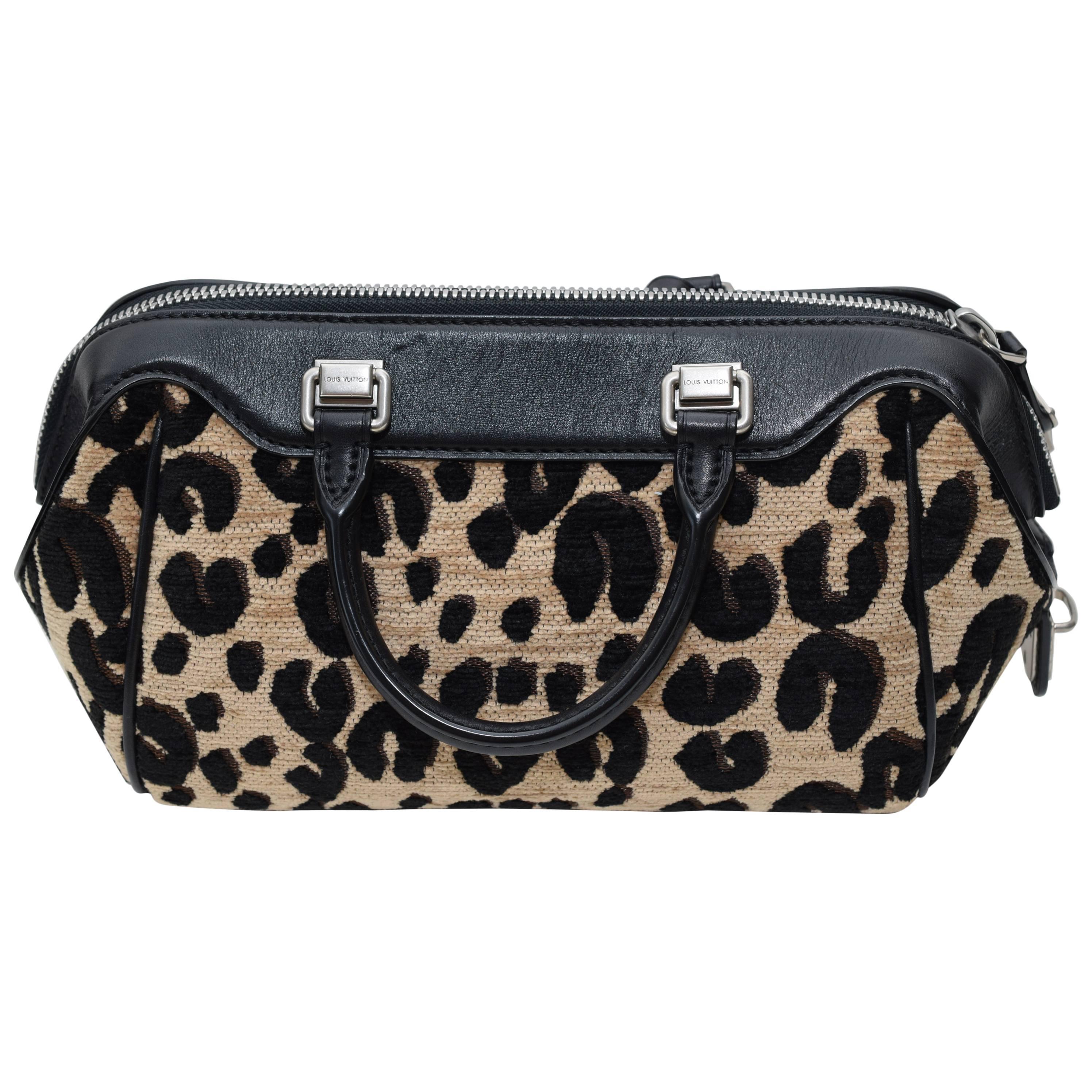 Limited Edition Louis Vuitton Spouse Print Leopard "Baby" Bag  For Sale