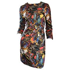 Valentino Sold Out Butterfly Print Beautiful Runway Sample Dress Rt. $4, 300 
