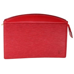 Louis Vuitton EPI Castilia Scharlachrot Monogramm Travel Clutch LL-B0209N-0013