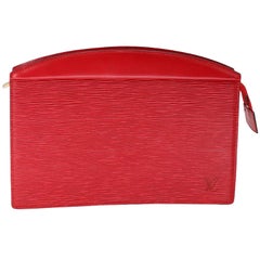 Louis Vuitton EPI Castilia Scarlet Monogram Travel Clutch LV-B0209N-0013