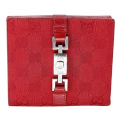 Gucci - Portefeuille en cuir avec monogramme GG en toile, signature GG-1201P-0001