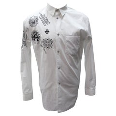 Comme Des Garcons X Chrome Hearts Motif Logo Button-down Shirt