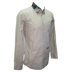 Dsquared2 Khaki Classic DSQ2 Camouflage Collar Long Sleeve Shirt Button-down Top
