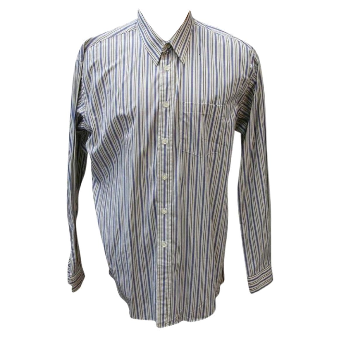 Pierre Balmain Striped Classic Fit Button-Down Shirt For Sale