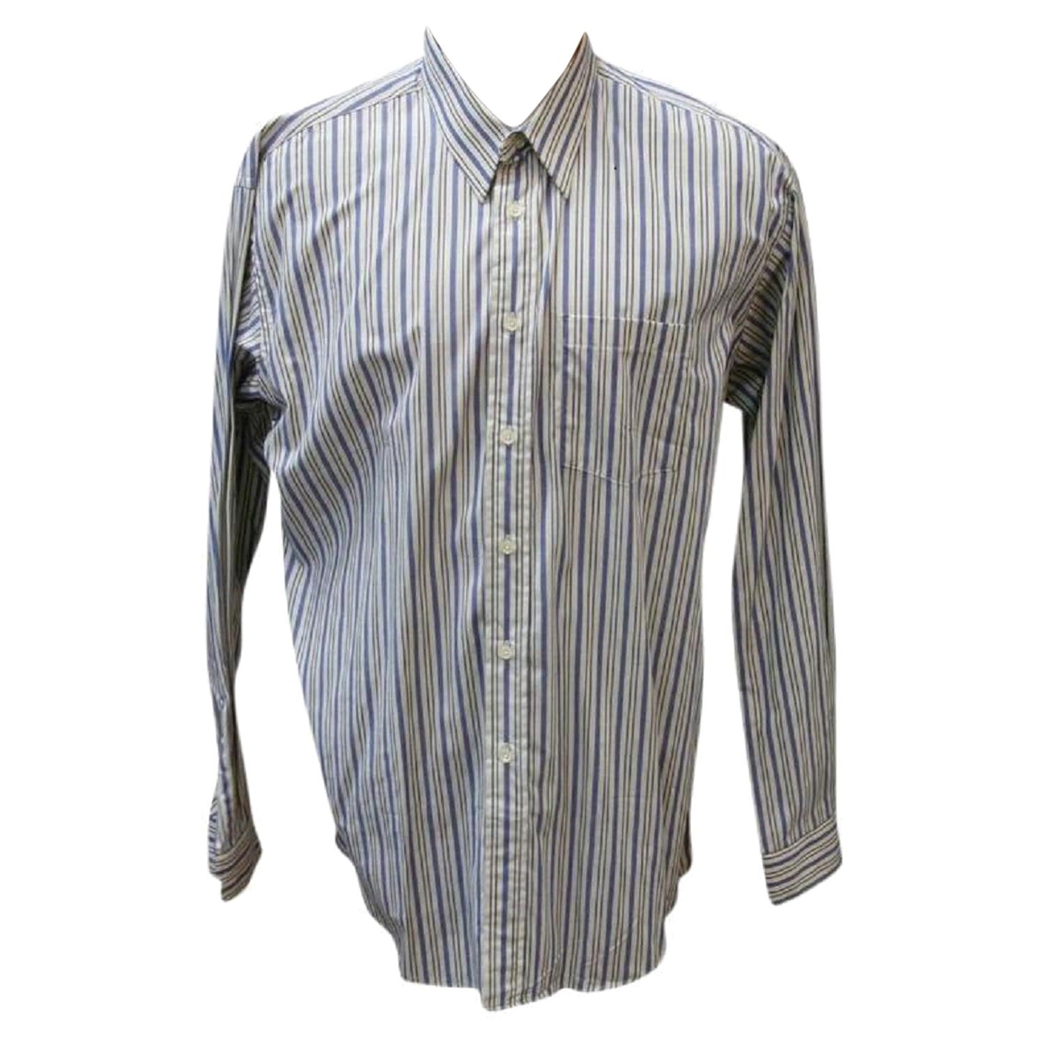 Pierre Balmain Striped Classic Fit Button-Down Shirt For Sale at 1stDibs