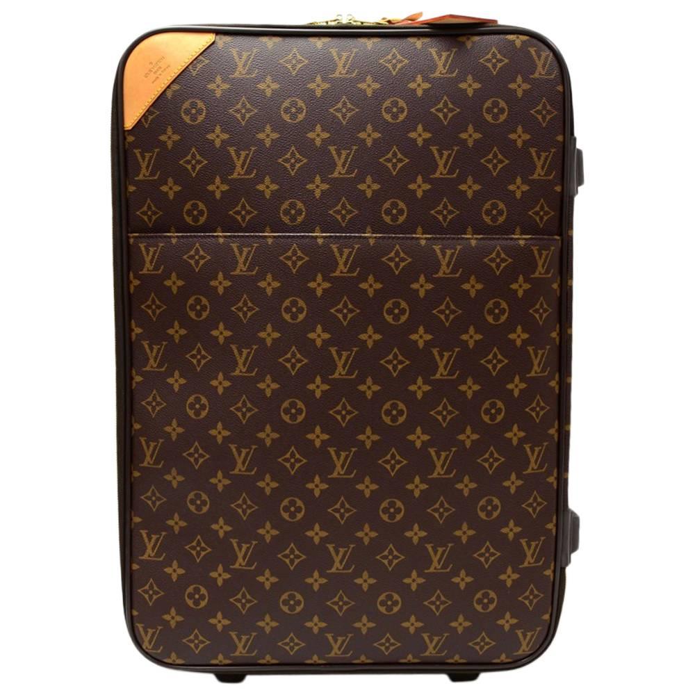 Louis Vuitton Pegase 50 Monogram Canvas Travel Rolling Luggage