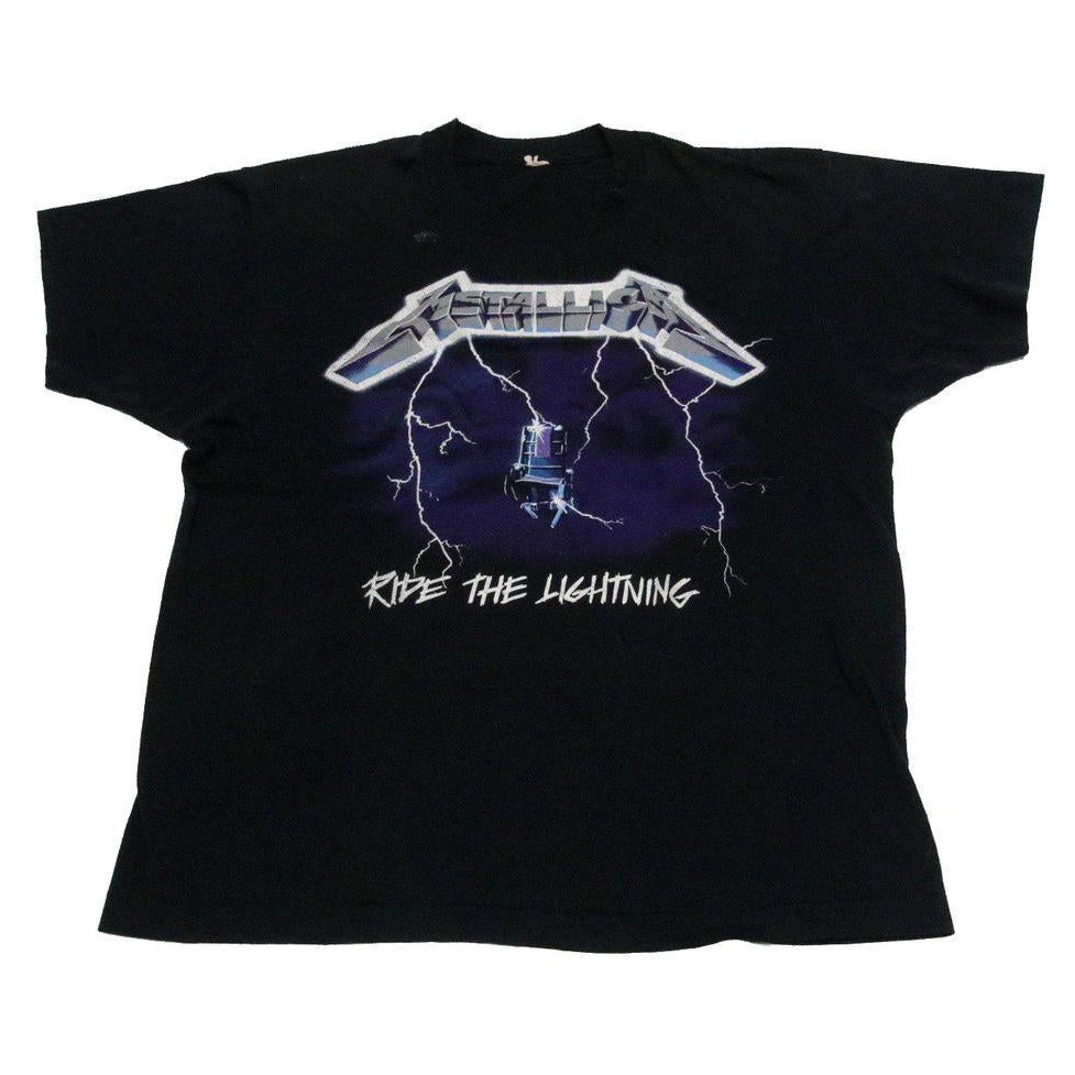 Metallica Tour Band From 1987 Vintage Rare Concert Rock Tee Shirt