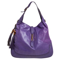 Gucci Purple Leather New Jackie Hobo