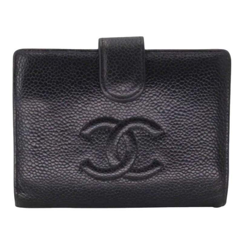 Vintage Chanel Black Leather Jewelry Case Pouch at 1stDibs