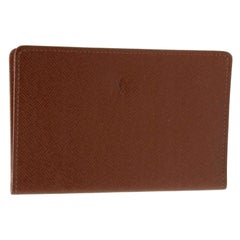 Louis Vuitton - Portefeuille à cartes d'identification à deux volets en cuir Taiga LV-W0930P-0410