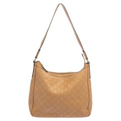 Gucci Beige Guccissima Leather Hobo