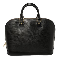 Louis Vuitton - Sac Alma PM en cuir épi noir