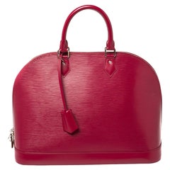Louis Vuitton Fuchsia Epi Leather Alma GM Bag