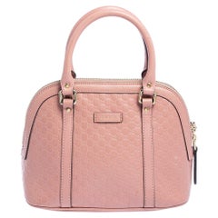 Gucci Pink Microguccissima Leather Mini Dome Bag