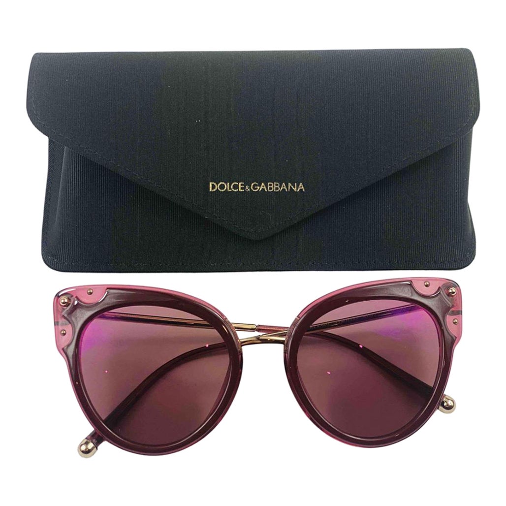 Pink cat-eye sunglasses from Dolce
& Gabbana Eyewear 