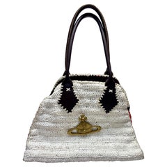 Used Vivienne Westwood White Crochet Handbag
